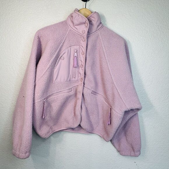Free People Jackets & Blazers - Free People Movement Hit The Slopes Fleece Jacket Iris Travel Active Women XS
